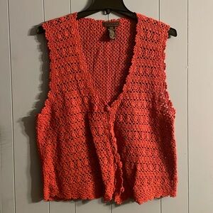 Women’s vintage crochet look cardigan
